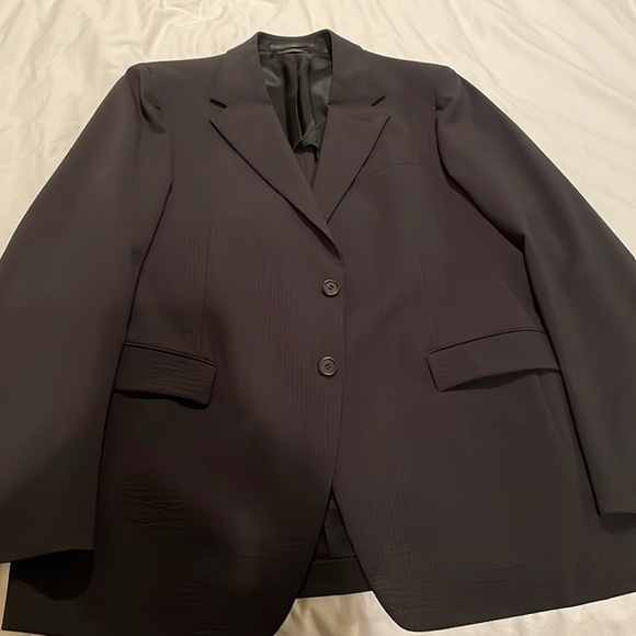 Prada men’s blazer - size 54L - Black with subtle pinstripes - Picture 7 of 16